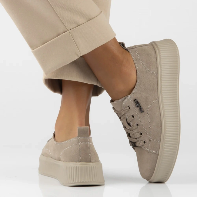 Leather shoes Filippo DP6122/25 TP taupe