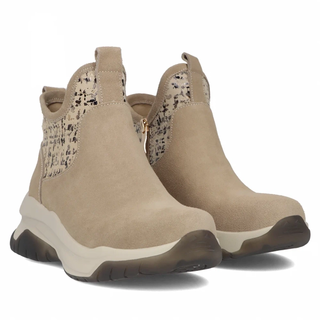 Leather ankle boots DBT6446/24 BE beige