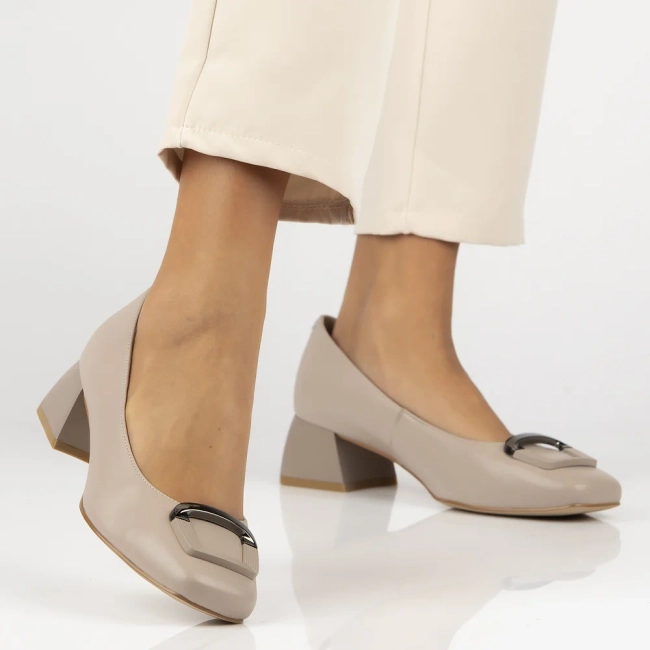 Leather shoes Filippo DP6946/25 BE beige