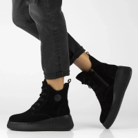 Leather ankle boots Filippo DBT7288/25 BK black