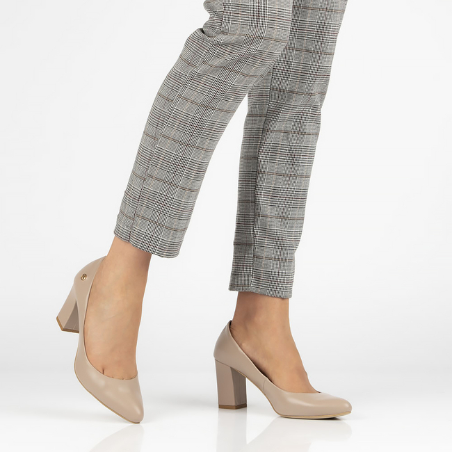 Leather pumps Filippo Premium 2031 beige