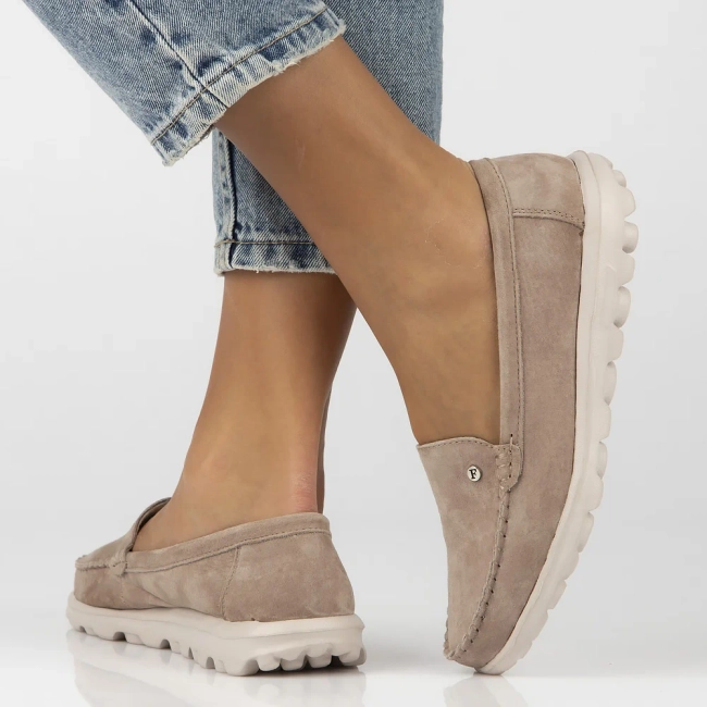 Leather loafers Filippo DP6751/25 BE beige