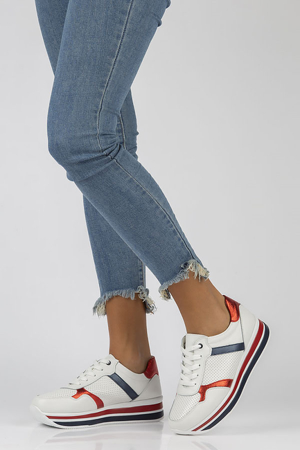 Leather sneakers Filippo DP2004/22 WH white