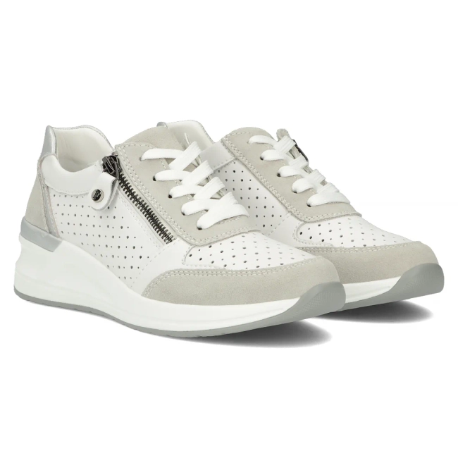 Leather Sneakers Filippo DP6011/24 WH white