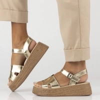 Leather sandals Filippo DS7024/25 GO gold