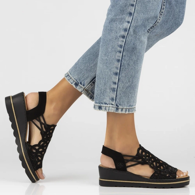 Sandals Rieker 67465-00 Black