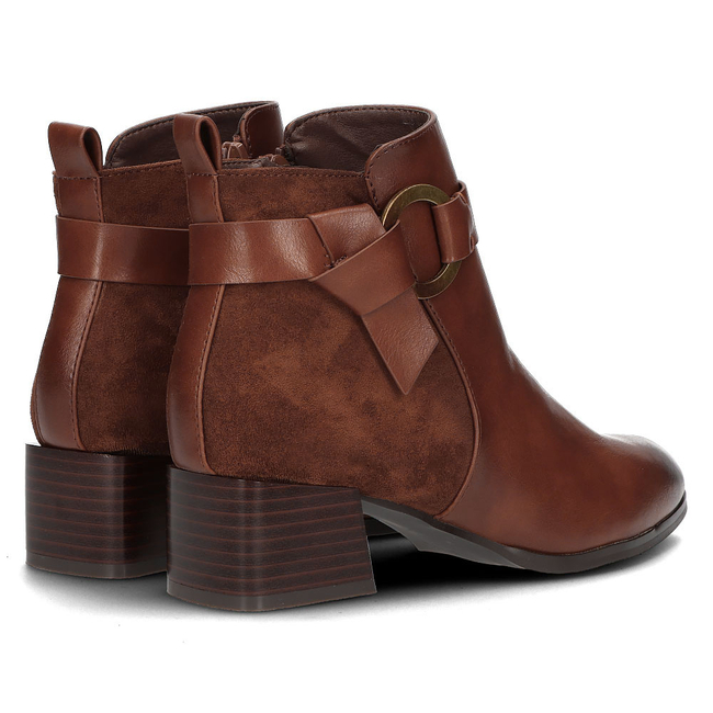 Botki Filippo DBT3013/21 BR brązowe