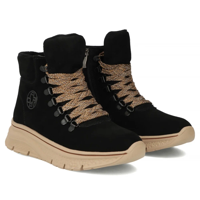 Leather ankle boots Filippo DBT7290/25 BK black