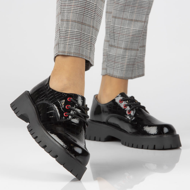 Leather shoes Filippo DP4140/22 BK black