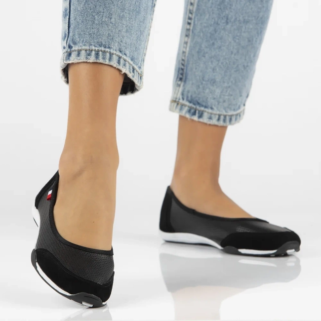 Leather shoes Filippo DP142/24 BK black