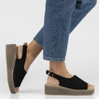 Leather sandals Filippo DS7646/26 BK black