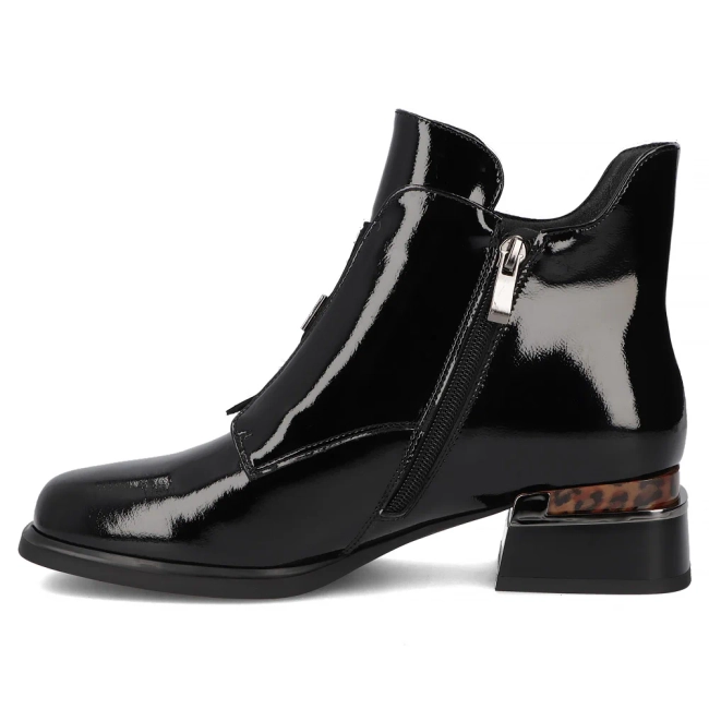 Leather ankle boots Filippo DBT7387/25 BK black