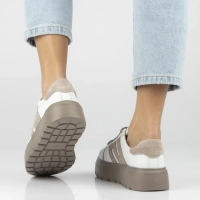 Skórzane sneakersy Filippo DP7515/26 WH BE białe