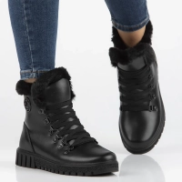 Leather ankle boots Filippo DBT6363/24 BK black