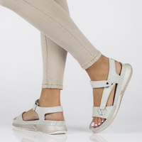 Leather sandals Filippo DS3517/22 SI silver