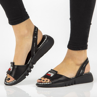 Wedge sandals Filippo DS2352/21 BK black