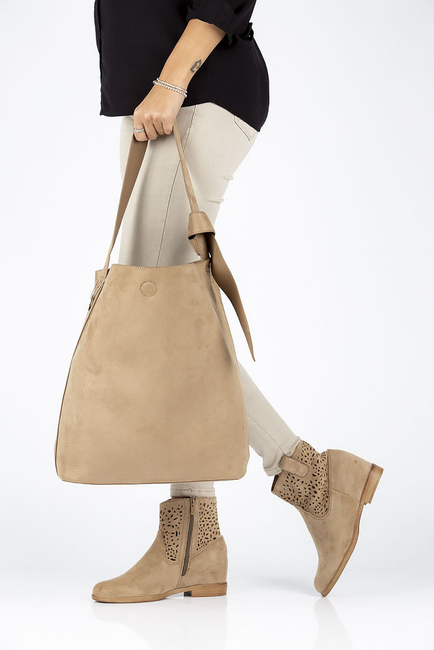 Torebka Filippo Hobo TD0140/22 TP taupe dwustronna