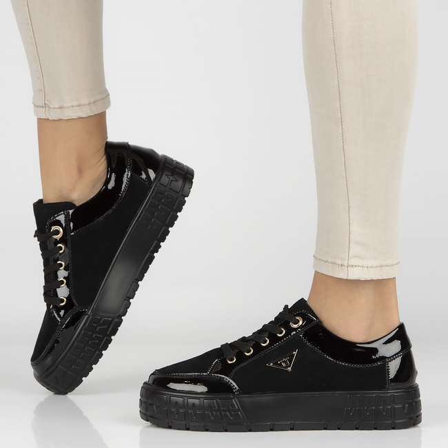 Leather shoes Filippo DP4245/23 BK black