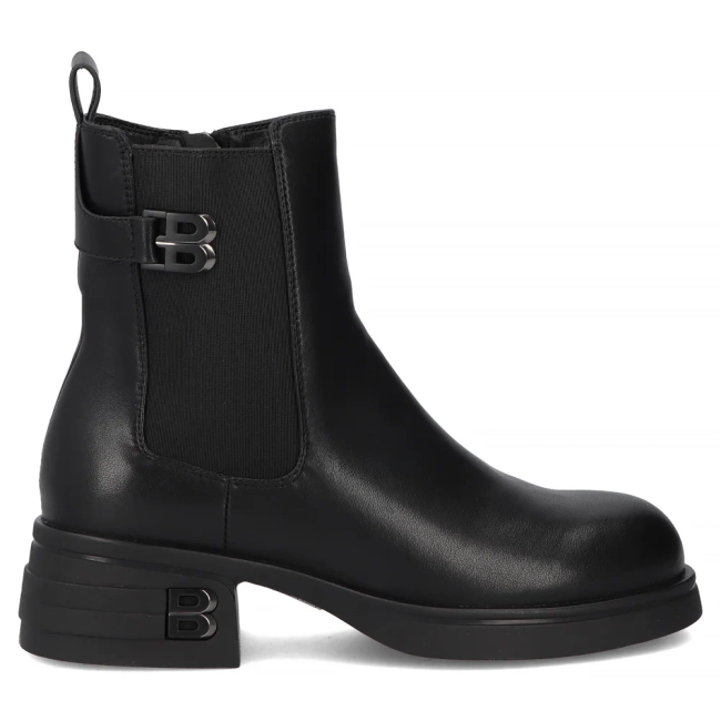 Leather ankle boots Filippo DBT7195/25 BK black