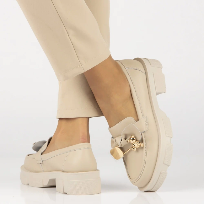 Leather shoes Filippo DP6101/25 BE beige