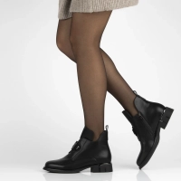 Leather ankle boots Filippo DBT7191/25 BK black