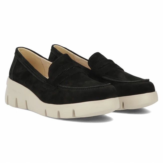 Leather shoes Filippo DP6248/24 BK BE black