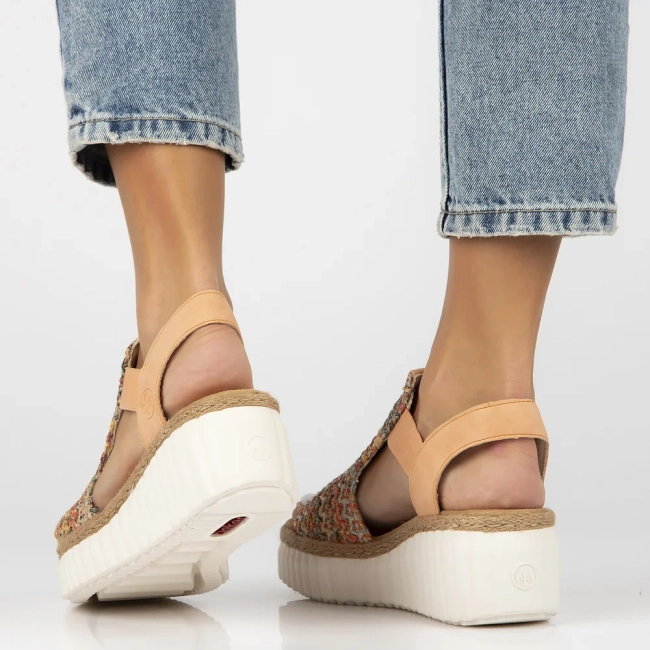 Sandały Rieker 69172-92 multikolor