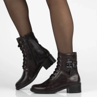 Botki Rieker 75431-35 bordowe