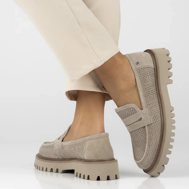 Leather shoes Filippo DP6796/25 BE beige