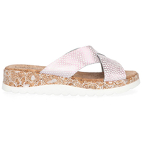 Leather flip-flops Filippo DK1232/20 PI pink