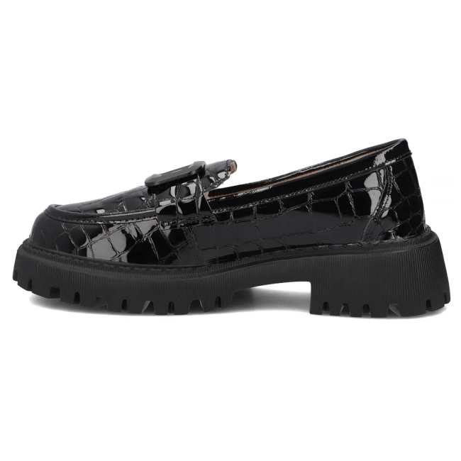 Skórzane półbuty Filippo DP8328/26 BK czarne