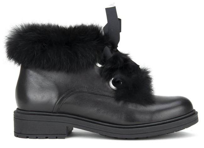 Botki Filippo 1500 Czarny Królik