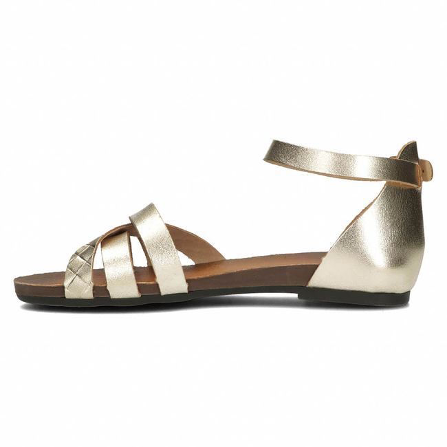 Leather sandals Filippo 40225 gold