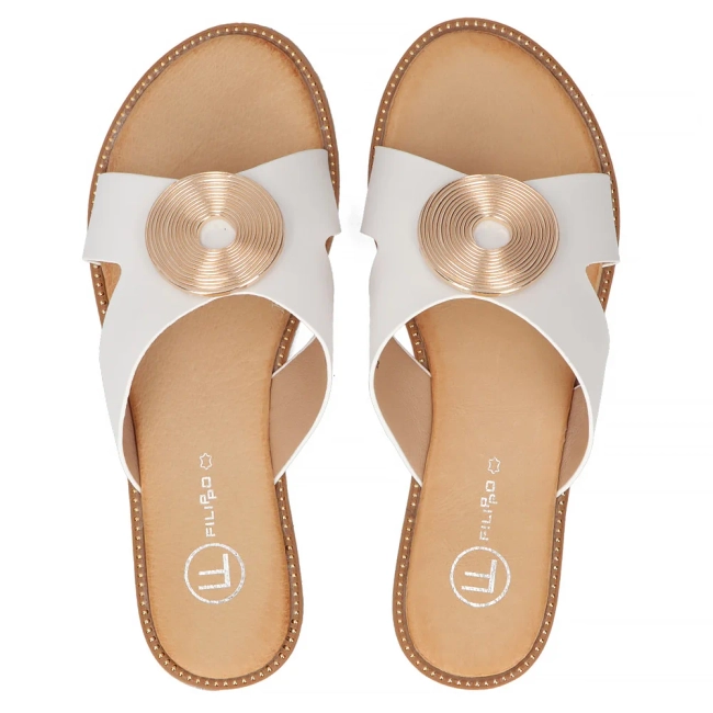 Slippers Filippo DK6923/25 WH white