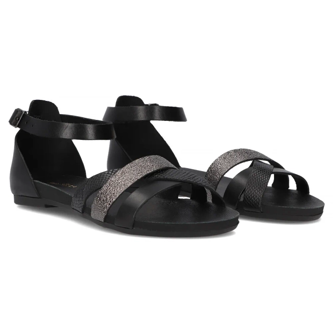 Leather sandals Filippo 40225 black