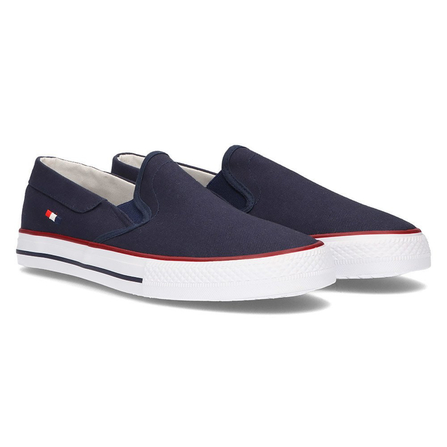 Tenisówki slip-on Filippo Mtn210/21 Nv granatowe