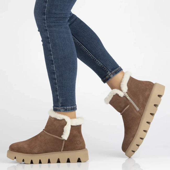 Leather snow boots Rieker W2071-20 brown