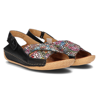 Leather sandals Filippo 00994-57/00-5 black multicolor