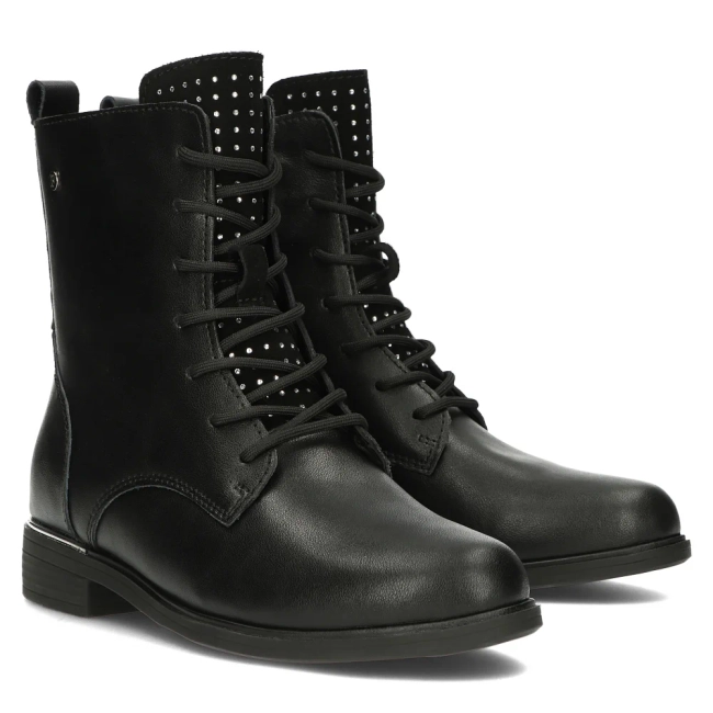 Leather ankle boots Filippo DBT4747/23 BK D black