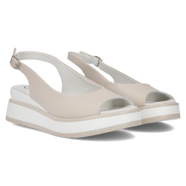 Leather sandals Filippo DS6153/24 BE beige