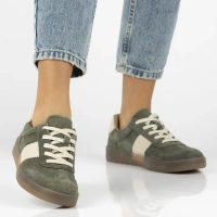 Leather sneakers Filippo DP6770/25 KH khaki