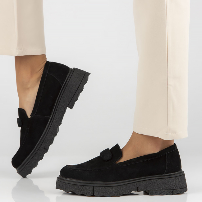 Leather shoes Filippo DP4546/23 BK black