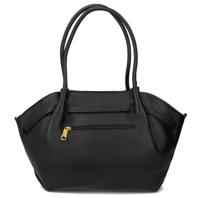 Black shopper bag night flow