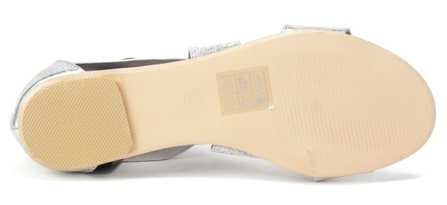 Sandały Filippo DS780/19 SI srebrne