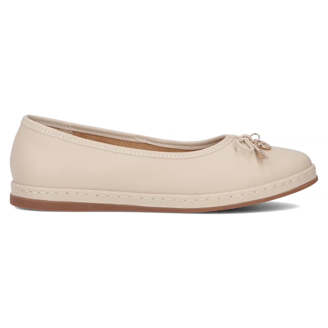Leather ballerinas Filippo DP6856/25 BE beige