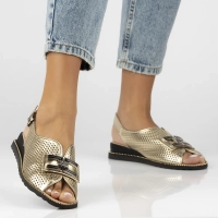 Leather sandals Filippo DS6032/25 GO gold