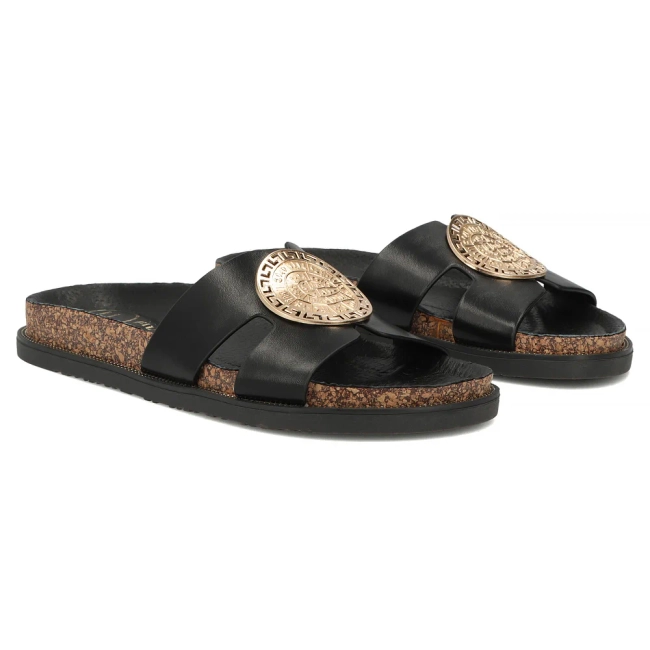 Klapki Filippo DK6972/26 BK czarne