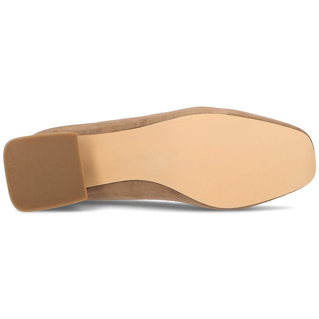 Czółenka na obcasie FILIPPO DP2096/22 BE beżowe