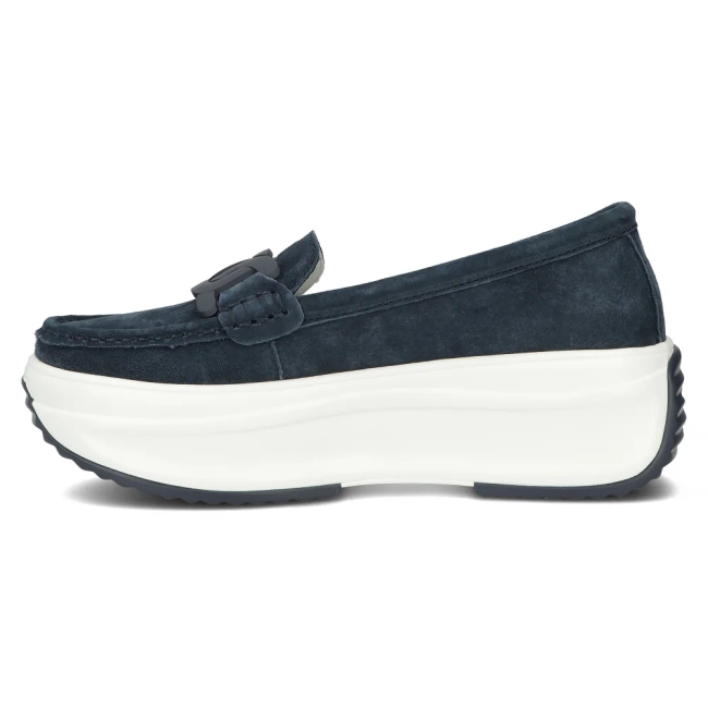 Leather shoes Filippo DP6132/24 NV navy blue