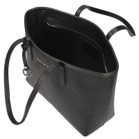 Black leather handbag Toscanio G148